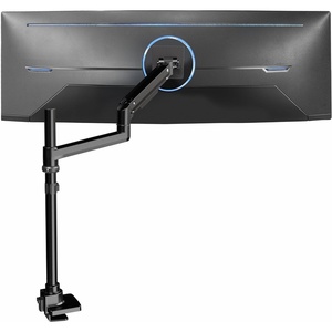 image:imageVIVO Pneumatic Arm Triple Ultrawide Monitor Extra Tall Desk Mount for Up to 49 inch Screens Heavy Duty Clamp Holds 3 Ultra Wides Up to 44 lbs Black STANDV300DSingle Mount