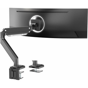 image:imageVIVO Premium Aluminum Monitor Arm for Ultrawide Screens up to 49 inches and 33 lbs Heavy Duty Single Desk Mount Pneumatic Height Max VESA 100x100 Black STANDV101G1Standard