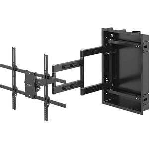 image:imageVIVO Recessed 50 to 75 inch LED LCD TV Wall Mount Articulating Full Motion inWall TV Bracket for Flush Installation Holds up to 110 lbs Black MOUNTREC015075 screens