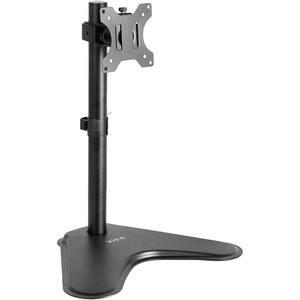 image:imageVIVO Single Monitor Desk Stand Holds Screens up to 32 inch Regular and 38 inch Ultrawide Freestanding VESA Steel Mount Base Adjustable Height Tilt Swivel Rotation Black STANDV001HBlack