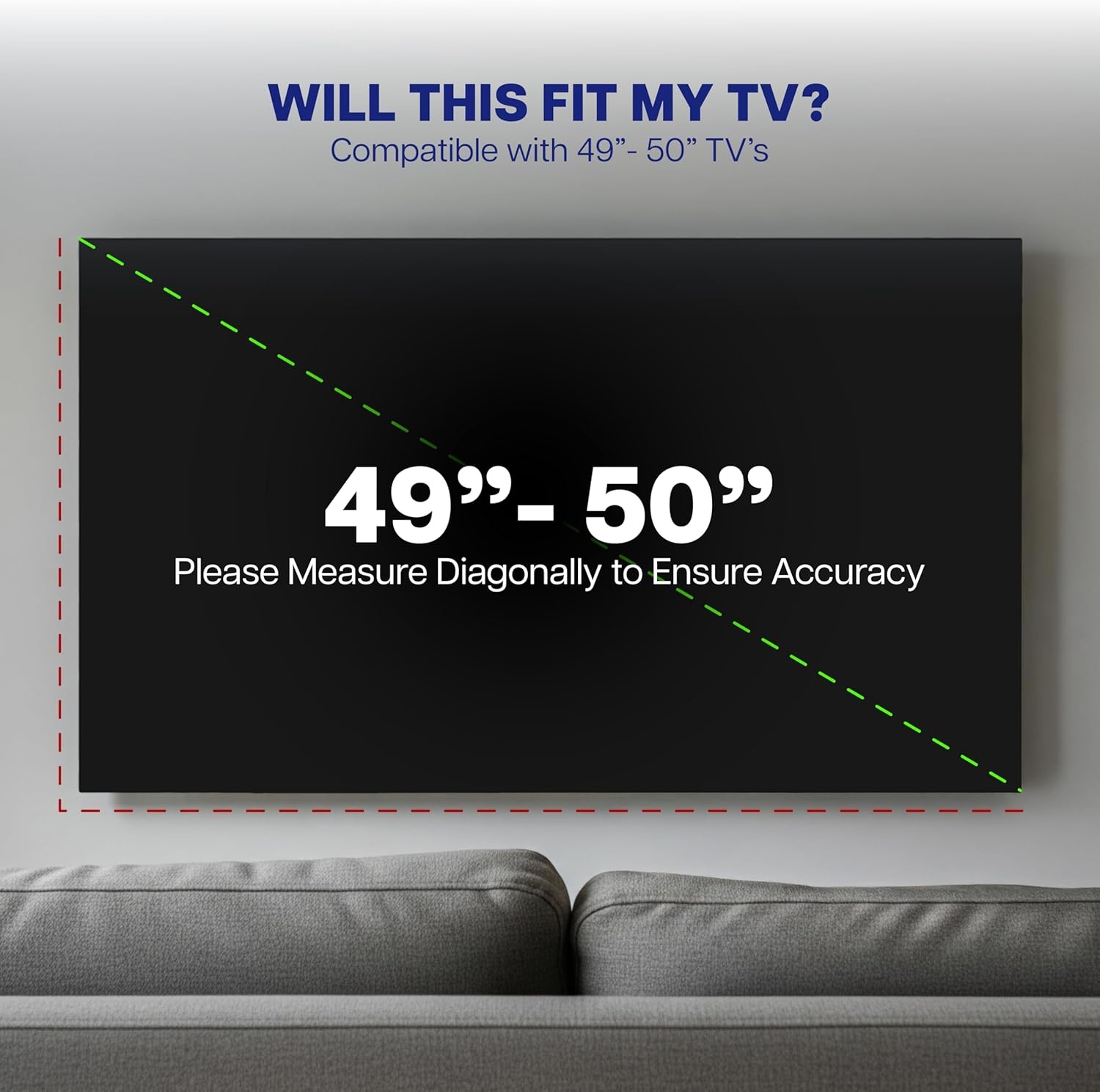 image:imageVIVO Flat Screen TV Cover Protector for 49 to 50 inch Screens Universal Outdoor Weatherproof Water Resistant COVERTV050BBlack