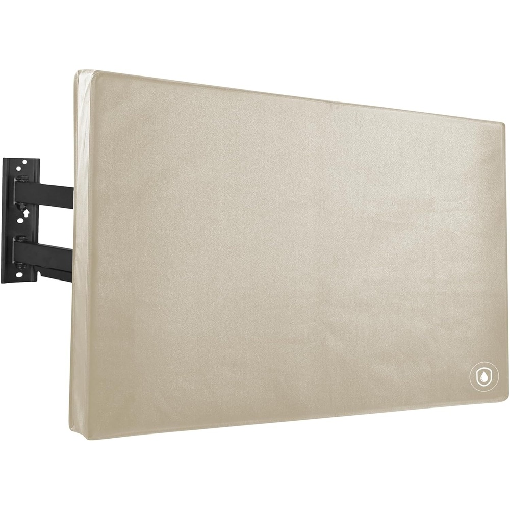 image:imageVIVO Flat Screen TV Cover Protector for 49 to 50 inch Screens Universal Outdoor Weatherproof Water Resistant COVERTV050BTan